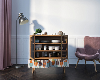 Буфет низкий "Berber" принт 48 арт BB47/Print_48