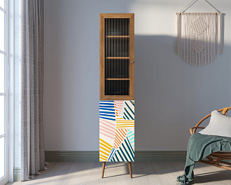 Буфет "Berber" узкий принт 42 арт BB39/Print_42