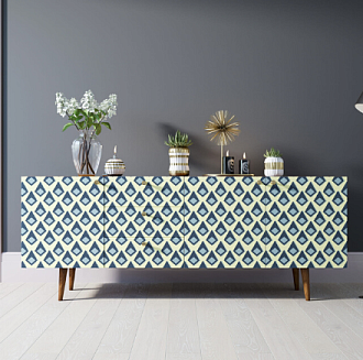 Комод "Berber" удлиненный принт 13 арт BB11/Print_13