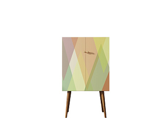 Комод на высоких ножках "Berber" 16 принт арт BB09/Print_16