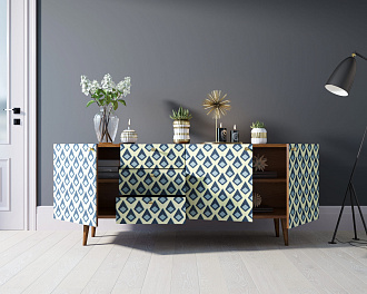 Комод "Berber" удлиненный принт 13 арт BB11/Print_13