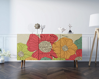 Комод "Berber" с ящиками 5 принт арт BB14/Print_05