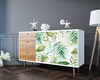 Комод "Berber" с двумя дверками и ящиками 4 принт арт BB05/Print_04