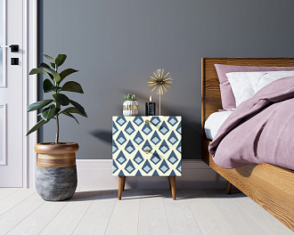 Тумбочка "Berber" с двумя ящиками 13 принт арт BB03/Print_13