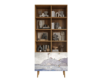 Стеллаж на комоде "Berber" арт BB44/Print_51