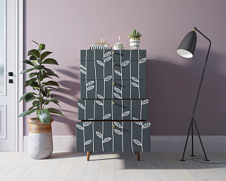 Комод высокий "Berber" принт 18 арт BB10/Print_18
