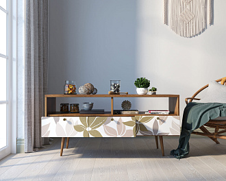 Консоль "Berber" с тремя ящиками принт 27 арт BB23/Print_27