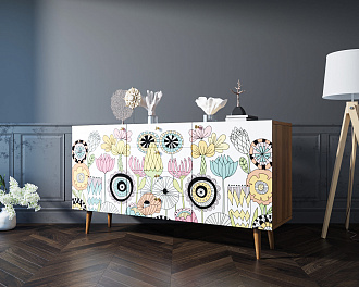 Комод "Berber" с ящиками арт BB14/Print_03