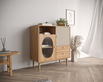 Комод "Bubble" с двумя дверками и двумя ящиками арт BBL06