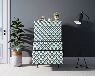 Комод высокий "Berber" принт 13 арт BB10/Print_13