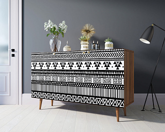 Комод "Berber" три дверки 19 принт арт BB01/Print_19