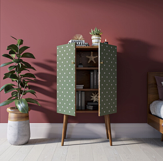 Комод на высоких ножках "Berber" 12 принт арт BB09/Print_12