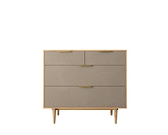 Комод с четыремя ящиками "Line" R22/beige