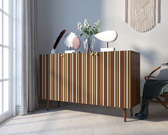 Комод "Berber" три дверки 20 принт арт BB01/Print_20