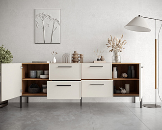 Комод две дверки и четыре ящика "Nicole" арт NEM19