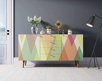 Комод "Berber" с ящиками 16 принт арт BB14/Print_16