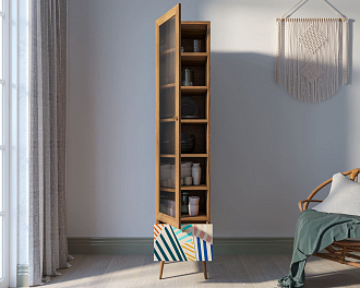 Буфет "Berber" одностворчатый с ящиком принт 42 арт BB48/Print_42