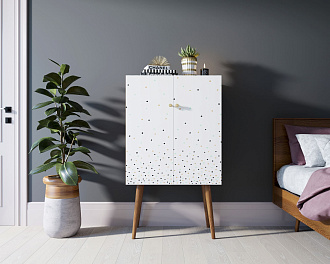 Комод на высоких ножках "Berber" 15 принт арт BB09/Print_15