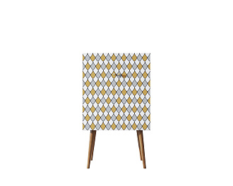 Комод на высоких ножках "Berber" 22 принт арт BB09/Print_22