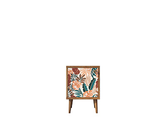 Тумбочка "Berber" с дверкой 25 принт арт BB21/Print_25