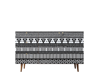 Комод "Berber" с двумя дверками и ящиками принт 19 арт BB17/Print_19