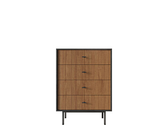 Комод вертикальный с четырьмя ящиками "Emerson" арт EM18