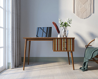 Стол рабочий "Berber" принт 20 с одной тумбой арт BB20/Print_20