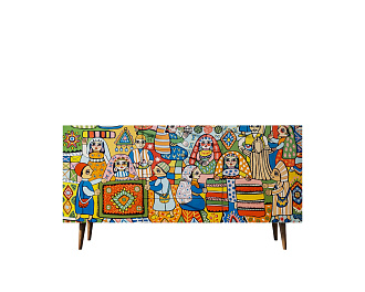 Комод "Berber" с ящиками 1 принт арт BB14/Print_01