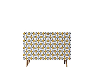 Комод "Berber" две дверки 22 принт арт BB04/Print_22