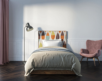 Кровать "Berber" 120 на 200 принт 48 арт BB42/Print_48