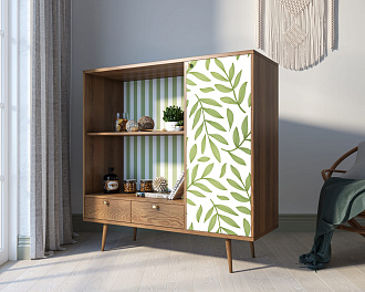 Стеллаж с нишей "Berber" принт 28 арт BB28/Print_28