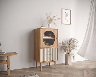 Высокая тумба "Bubble" с двумя ящиками арт BBL11