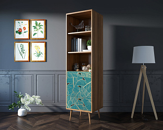 Стеллаж с ящиками "Berber" принт 41 арт BB45/Print_41