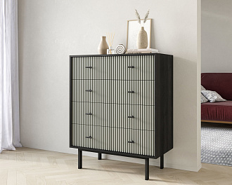 Комод на восемь ящиков "Emerson" арт EM20/gray/L