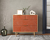 Комод с четыремя ящиками "Line" R22/red