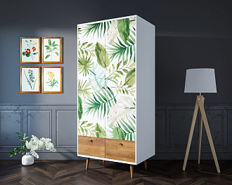 Шкаф двухстворчатый "Berber" принт 4 арт BB16/Print_04