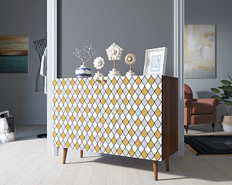 Комод "Berber" две дверки 22 принт арт BB04/Print_22