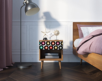 Тумбочка "Berber" с открытой полкой 37 принт арт BB33/Print_37