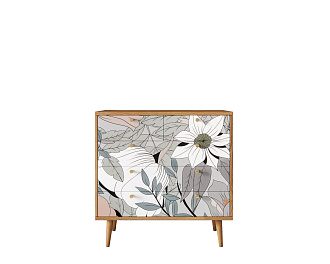 Комод "Berber" пять ящиков 50 принт арт BB36/Print_50