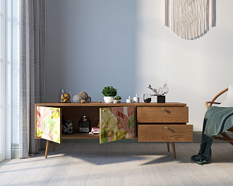 Комод "Berber" два ящика и две дверки 29 принт арт BB27/Print_29