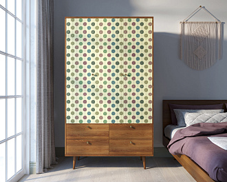 Шкаф трехстворчатый "Berber" принт 24 арт BB02/Print_24