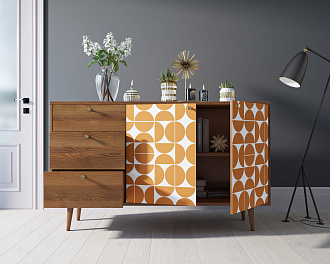 Комод "Berber" с двумя дверками и ящиками 14 принт арт BB05/Print_14