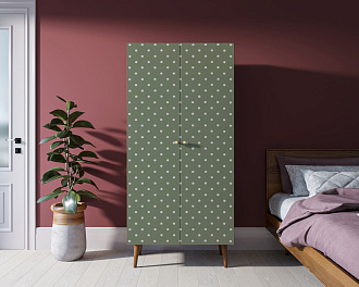 Шкаф малый двухстворчатый "Berber" принт 12 арт BB08/Print_12