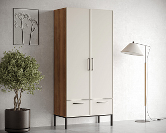 Шкаф двухстворчатый  с ящиками "Nicole" NR26