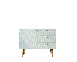 Комод "Berber" три ящика и дверка 34 принт арт BB34/Print_34