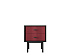 Тумбочка с двумя ящиками "Emerson" арт EM16/red/L
