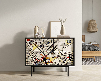 Комод с двумя дверками "Emerson" by Kandisky арт EM02/Print_01