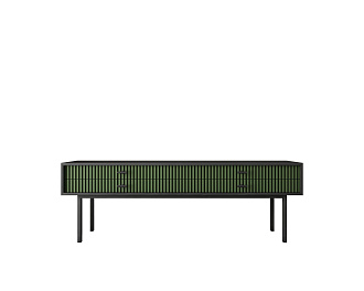 Консоль с двумя ящиками "Emerson" арт EM23/green/L