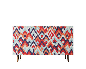 Комод "Berber" три дверки 2 принт арт BB01/Print_02