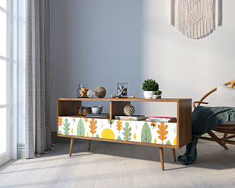 Консоль "Berber" с тремя ящиками принт 30 арт BB23/Print_30